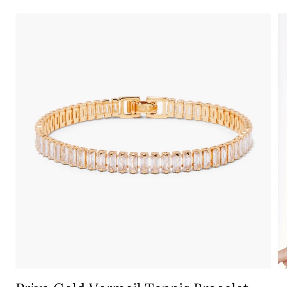 Elegant Gold Tennis Bracelet